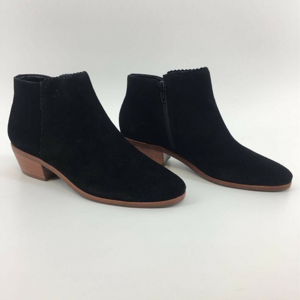 Jack Rogers Womens Ankle Boots Booties Black Suede